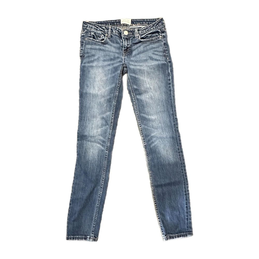 C22 Aeropostale Ultra Skinny Blue Jeans, Size 3/4 Reg, Pre-owned
